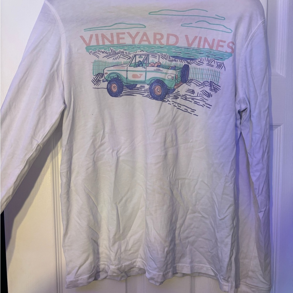 Vineyard Vines White Long Sleeve Tee